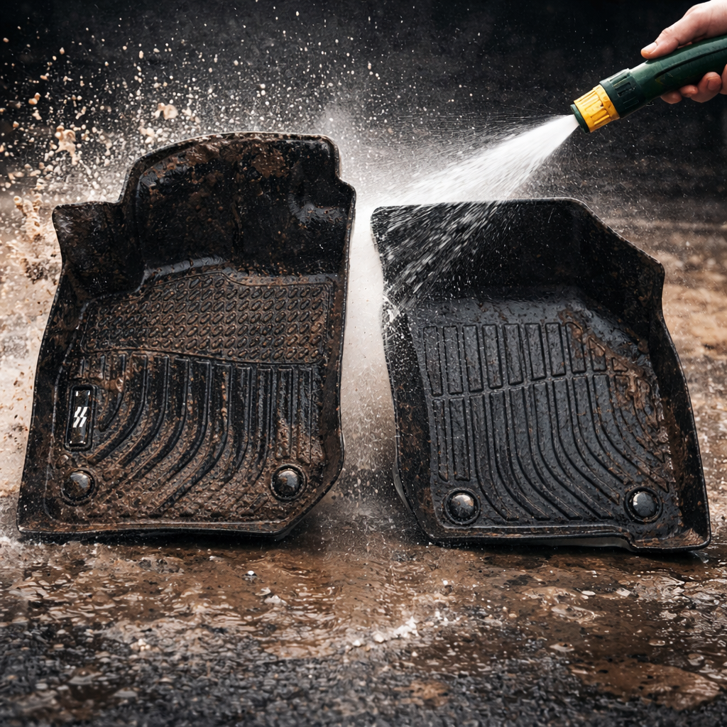 Piso 3D CarBoost resistente al barro — probado en Lima Perú